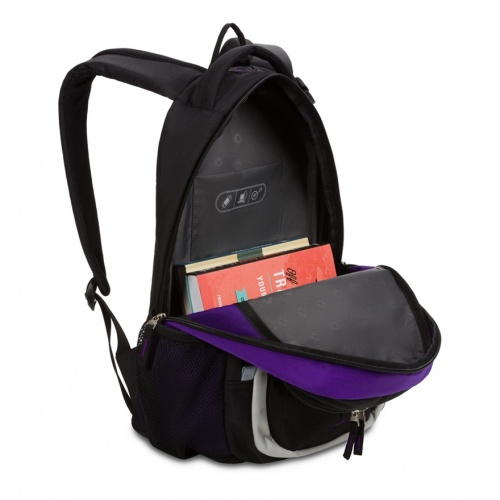 Рюкзак, чёрный/фиолетовый/серебристый SwissGear SA13852915 GS