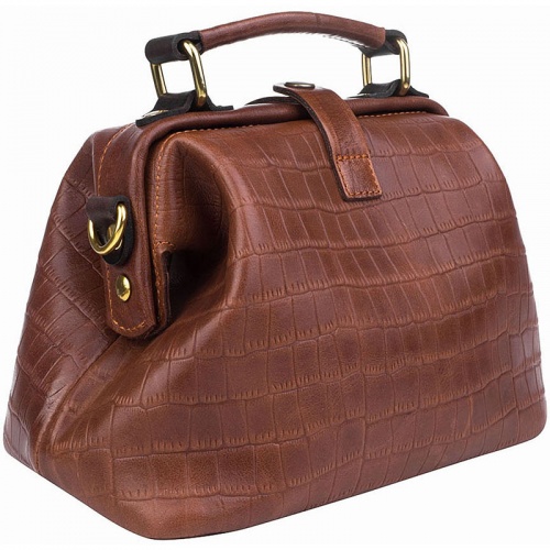 Женская сумка коньяк Alexander TS W0013 Congac Croco Brown