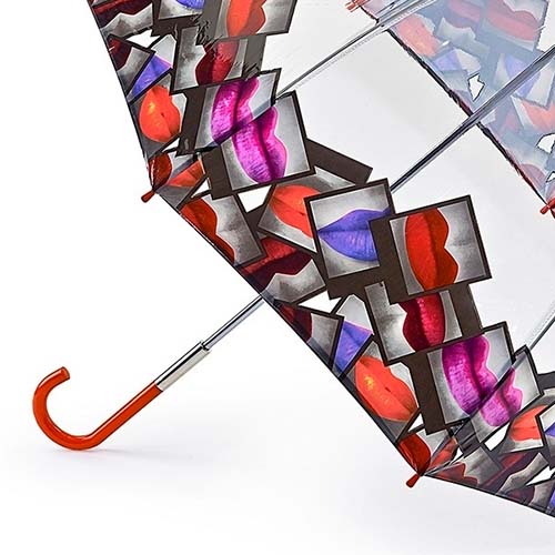 Женский зонт трость Lulu Guinness Fulton L719-3079 LipsPolaroidBorder