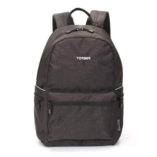 Рюкзак TORBER GRAFFI, серый с карманом серого цвета T2671-GRE