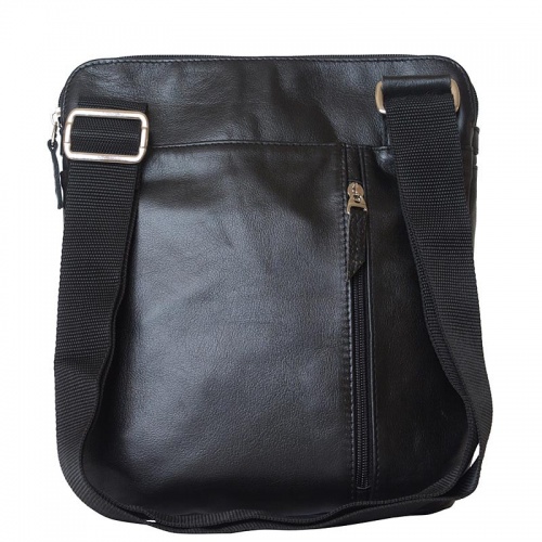 Кожаная мужская сумка, черная Carlo Gattini 5026-01