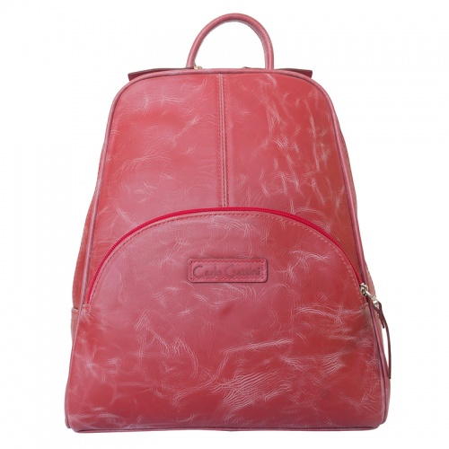 Женский кожаный рюкзак, красный Carlo Gattini 3014-09