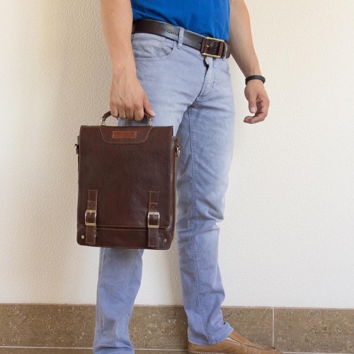 Кожаный портфель, темно-терракотовый Carlo Gattini 2013-94