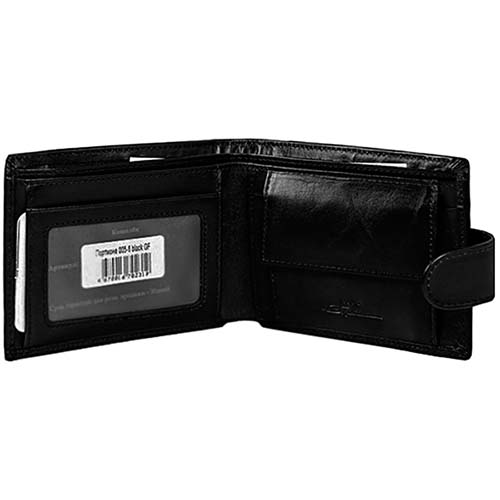 Мужской кошелёк чёрный Giorgio Ferretti 005-6 black GF