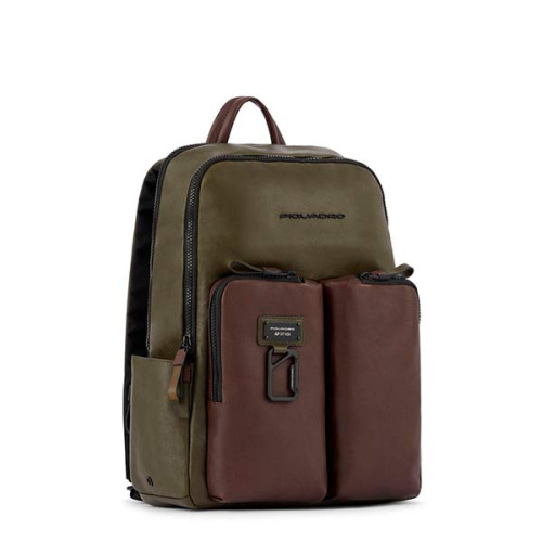 Рюкзак унисекс Piquadro Harper CA3869AP/VETM зеленый/коричневый