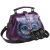 Женская сумка с росписью Alexander TS Фрейм «Чешир» на фиолетовом