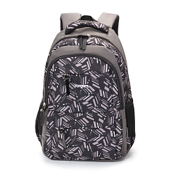 Рюкзак TORBER CLASS X, серый с орнаментом T2602-GRE