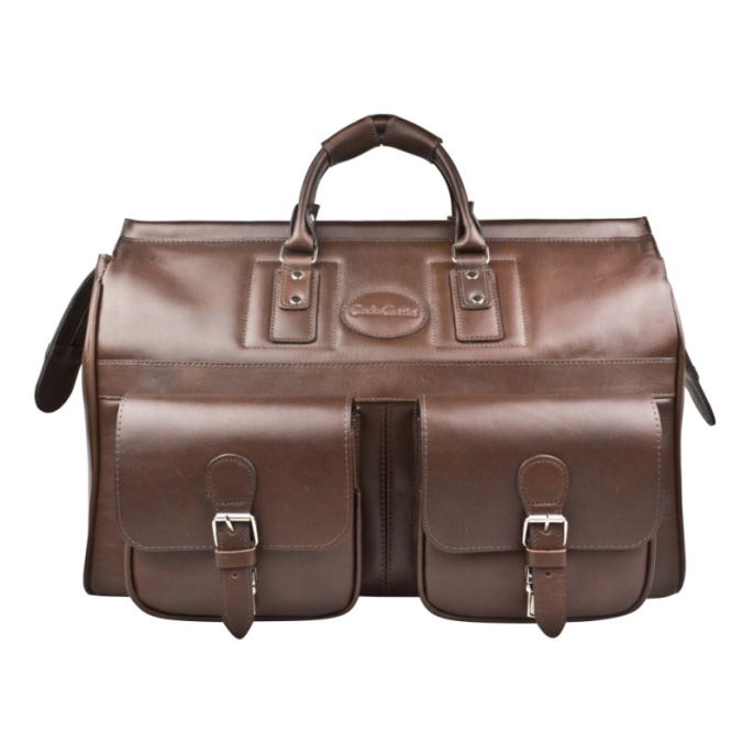 Кожаный саквояж Fabriano premium brown Carlo Gattini 4008-53