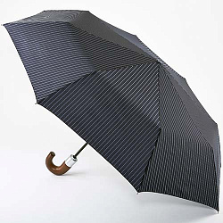 Мужской зонт Chelsea-2 чёрный Fulton G818-2639 CityStripeNavy
