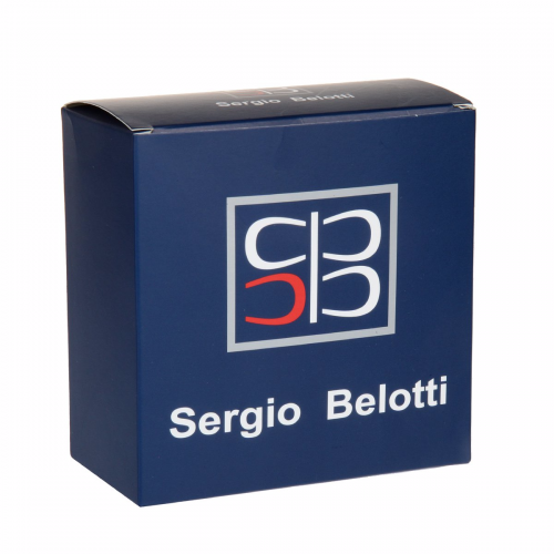 VIP Ремень, черный,синий Sergio Belotti 10214 Nero/Blue Galf