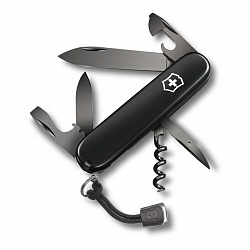 Нож перочинный, 91 мм, 12 функций, чёрный, со шнурком в комплекте Victorinox 1.3603.31P GS
