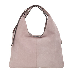 Женская сумка, серая Sergio Belotti 60203 pink-grey velour