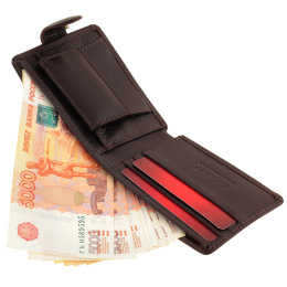 Портмоне горизонтальное коричневое SCHUBERT g030-100/02