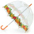 Женский зонт трость Birdcage-2 комбинированный Fulton L042-2314 Tropicana