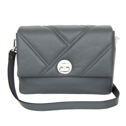 Cумка женская, серая Sergio Belotti 60318 chrome Napoli