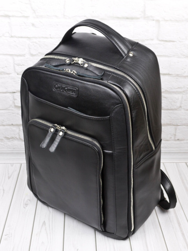 Кожаный рюкзак Montemoro Premium black Carlo Gattini 3044-51