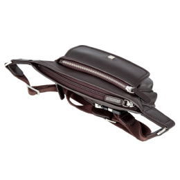 Напоясная сумка, коричневая Sergio Belotti 9648 VT Genoa dark brown