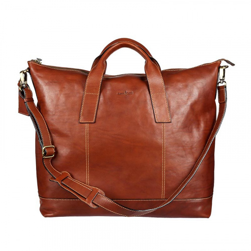 Дорожная сумка коричневая Gianni Conti 912074 tan