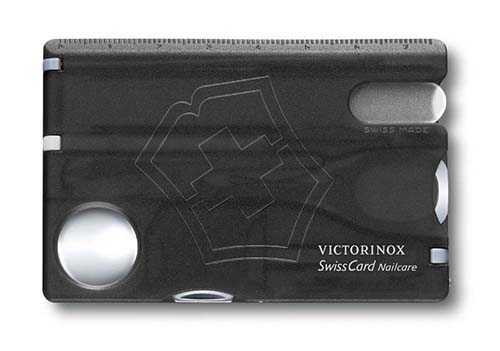 Швейцарская карточка SwissCard Nailcare чёрная Victorinox 0.7240.T3 GS