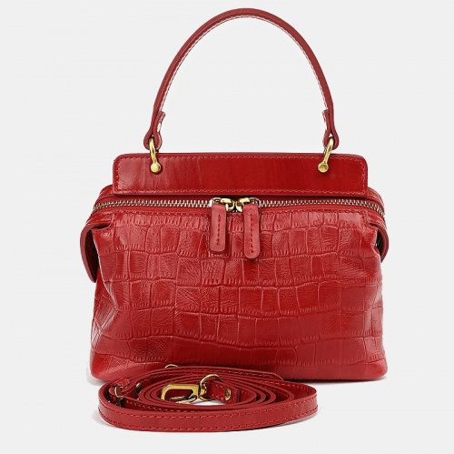 Женская сумка, красная Alexander TS KB0020 Red Croco