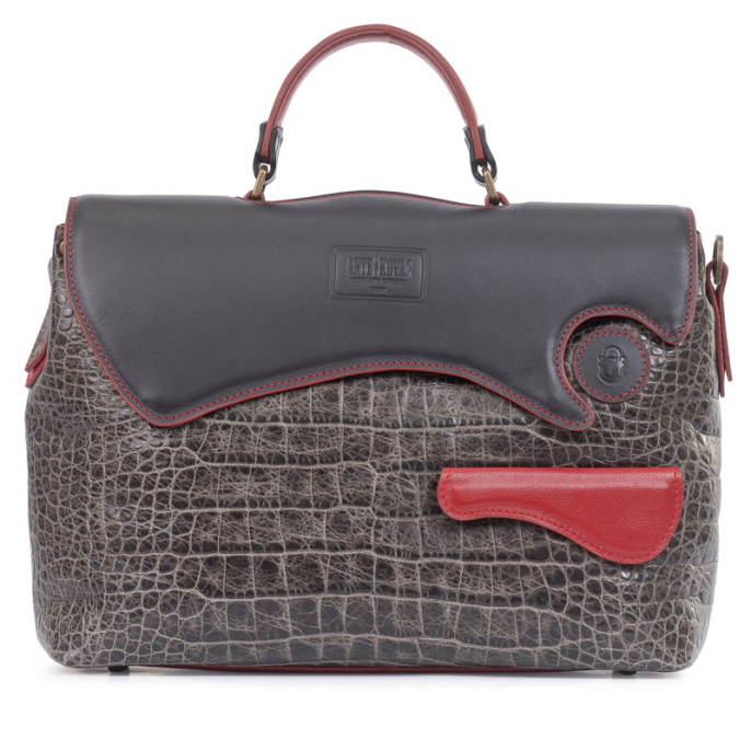 Портфель Voyage Croco в черном Ante Kovac
