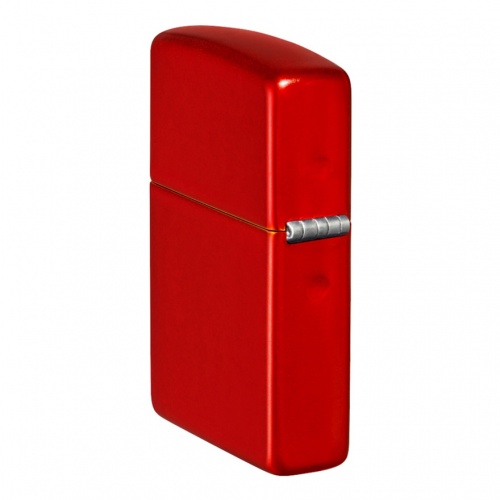 Зажигалка с покрытием Metallic Red, латунь/сталь, красная, матовая Zippo 49475 GS