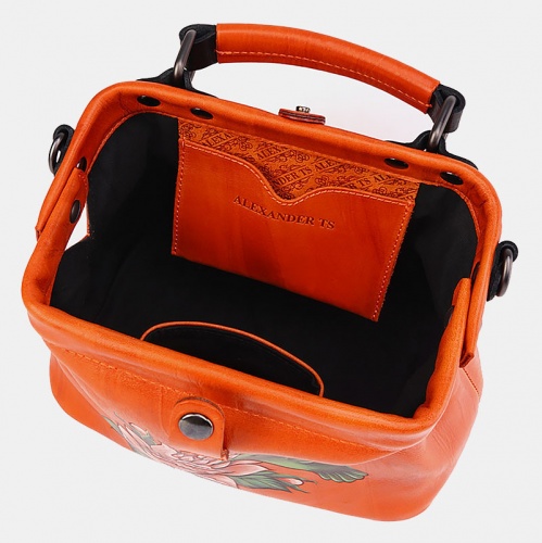 Женская сумка, оранжевая Alexander TS W0013 Orange Black Флаверс