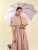 Зонт женский трость Fulton L908-3211 PalePinkKensington (Звезда розовая)