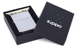 Зажигалка Classic с покр. Brushed Chrome серебристая Zippo 28182 GS