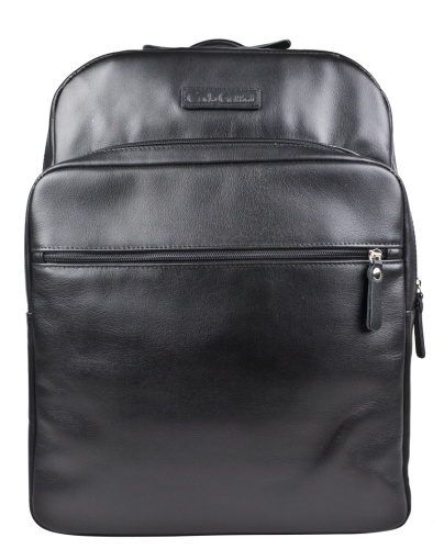 Кожаный рюкзак для ноутбука, черный Carlo Gattini 3017-01