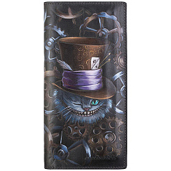 Кошелёк № 3 «Чешир в шляпе» серый с росписью Alexander TS
