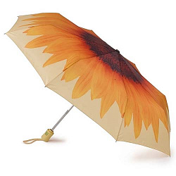 Женский зонт автомат оранжевый Fulton R346-3055 Sunflower