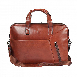Бизнес-сумка коричневая Sergio Belotti 9282 milano brown