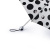 Женский зонт складной чёрный Fulton L718-3654 PolkaDollFace