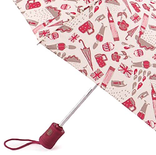 зонт автомат красный Fulton J346-3363 NewLondon