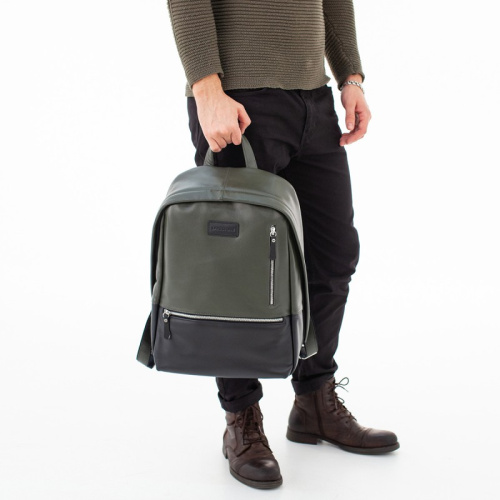 Кожаный рюкзак Adams Green/Black Lakestone 918302/GN/BL