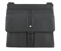 Мужская сумка-портфель для документов чёрная Tony Perotti 651494/1