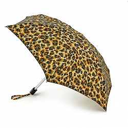 Зонт женский механика коричневый Fulton L501-4023 BlingLeopard