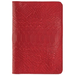 Обложка для паспорта красная Alexander TS PR006 Red Piton