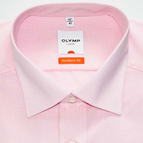 Мужская сорочка розовая Luxor MF Olymp 73366430