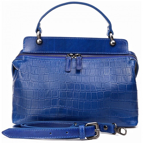 Женская сумка синяя Alexander TS W0042 Electric Croco