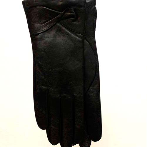 Женские перчатки чёрные Giorgio Ferretti 30012 IK A1 black (7.5)
