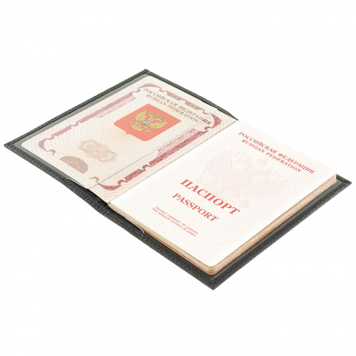 Обложка для паспорта чёрная SCHUBERT o010-400/01