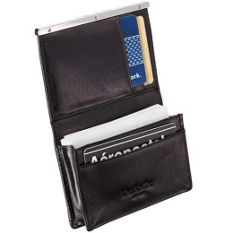 Визитница чёрная Др.Коффер S14018