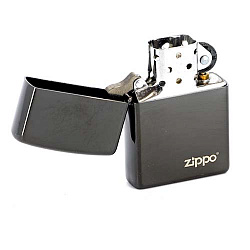 Зажигалка Classic с покр. Ebony чёрная Zippo 24756ZL GS