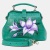 Женская сумка, зеленая Alexander TS W0013 Green Croco Лилии