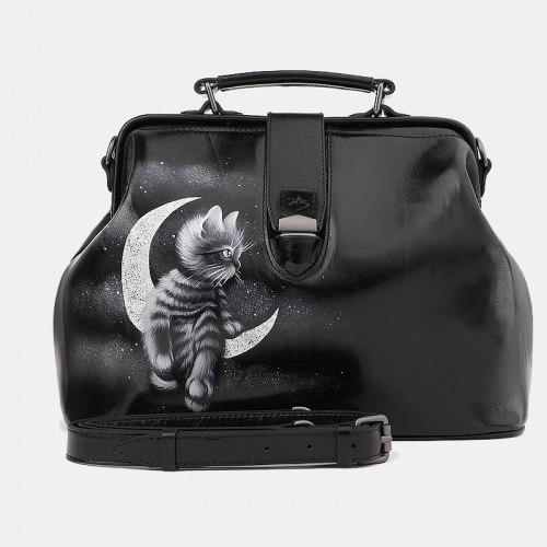 Женская сумка, черная Alexander TS W0023 Black Ночной наблюдатель
