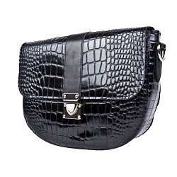 Кожаная женская сумка Albiano black Carlo Gattini 8033-01