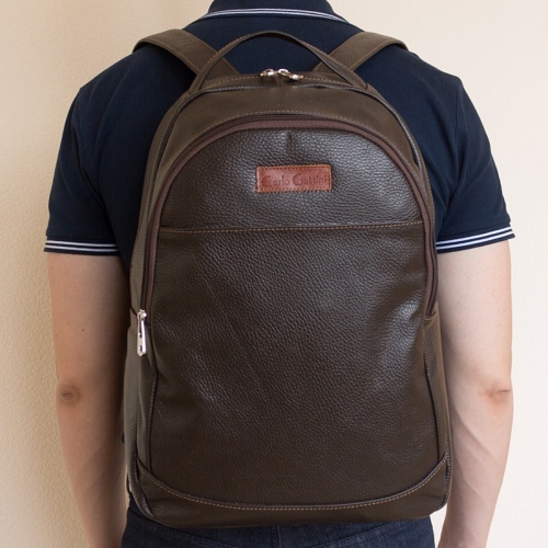 Кожаный рюкзак, темно-коричневый Carlo Gattini 3031-04