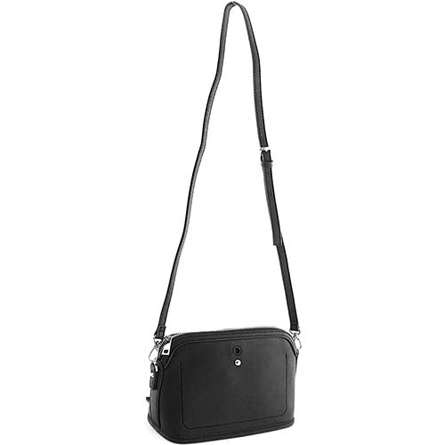 Женская сумка чёрная. Натуральная кожа Jane's Story L-5052-04